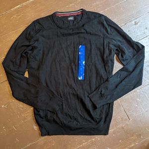 New Buffalo David Bitton black Sweater mens L Large. F